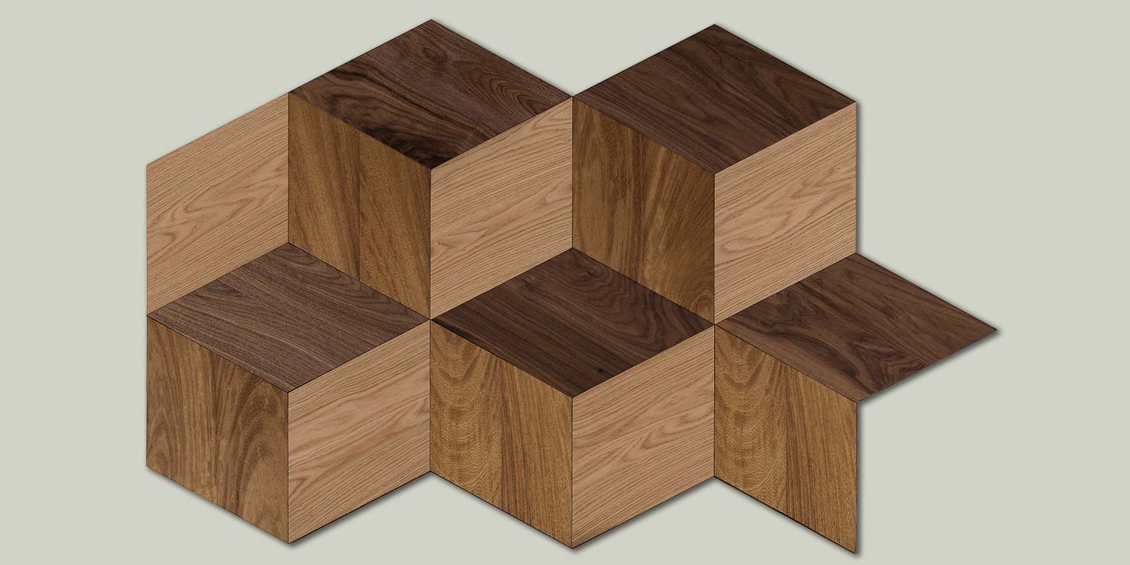 Collection Rhombus composed by 1 only plank